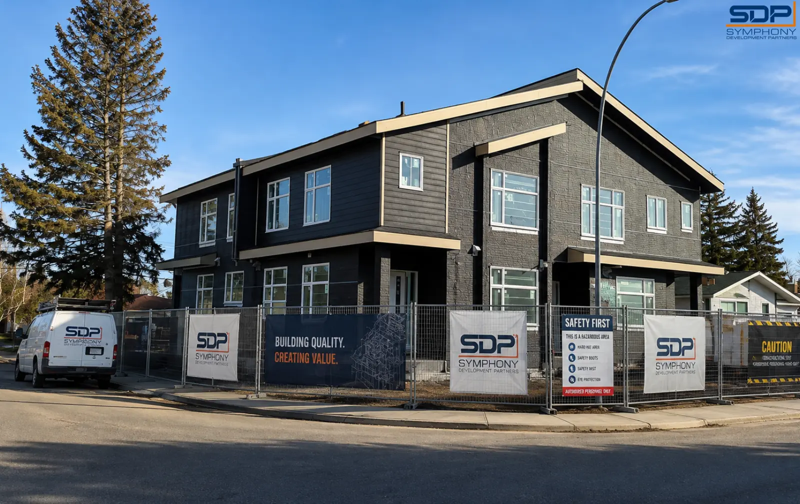 Fourplex unit interior in Calgary