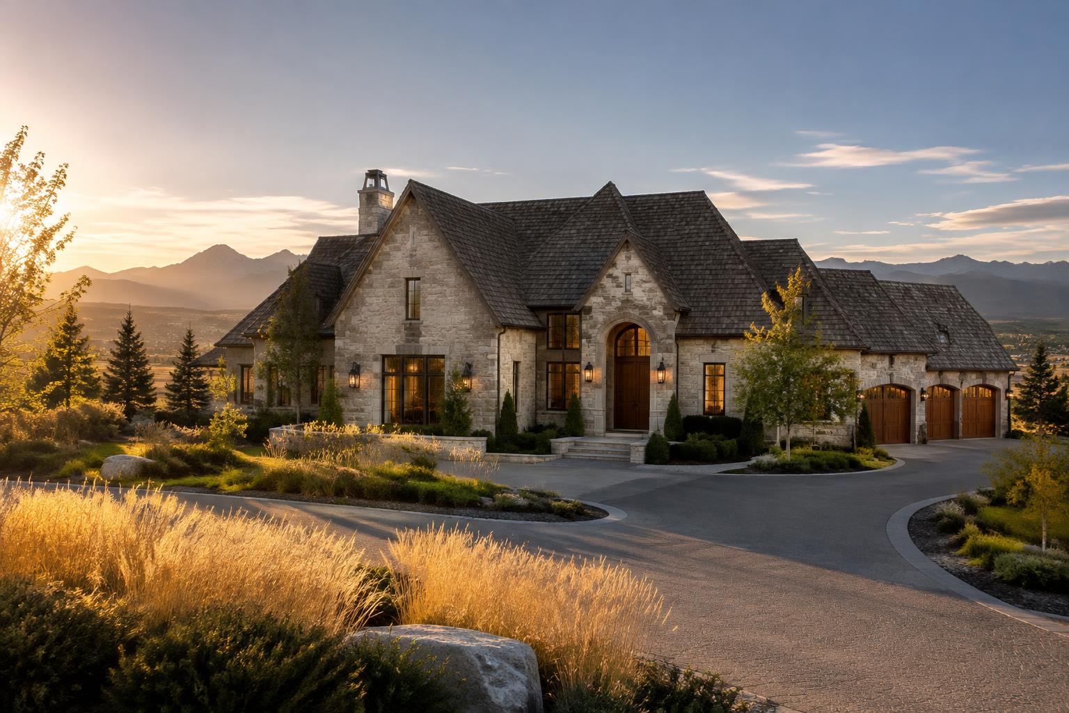 Custom estate home set in the foothills near Calgary