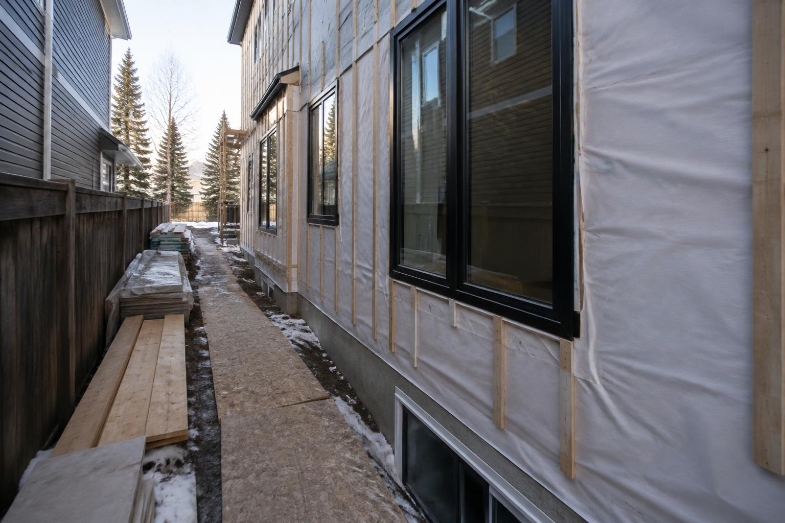 Weather-tight infill home on a constrained Calgary lot